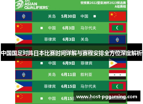 中国国足对阵日本比赛时间详解与赛程安排全方位深度解析
