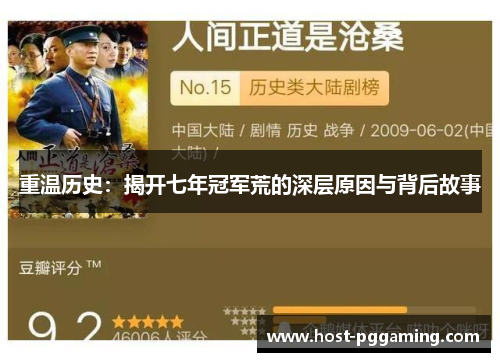 重温历史：揭开七年冠军荒的深层原因与背后故事